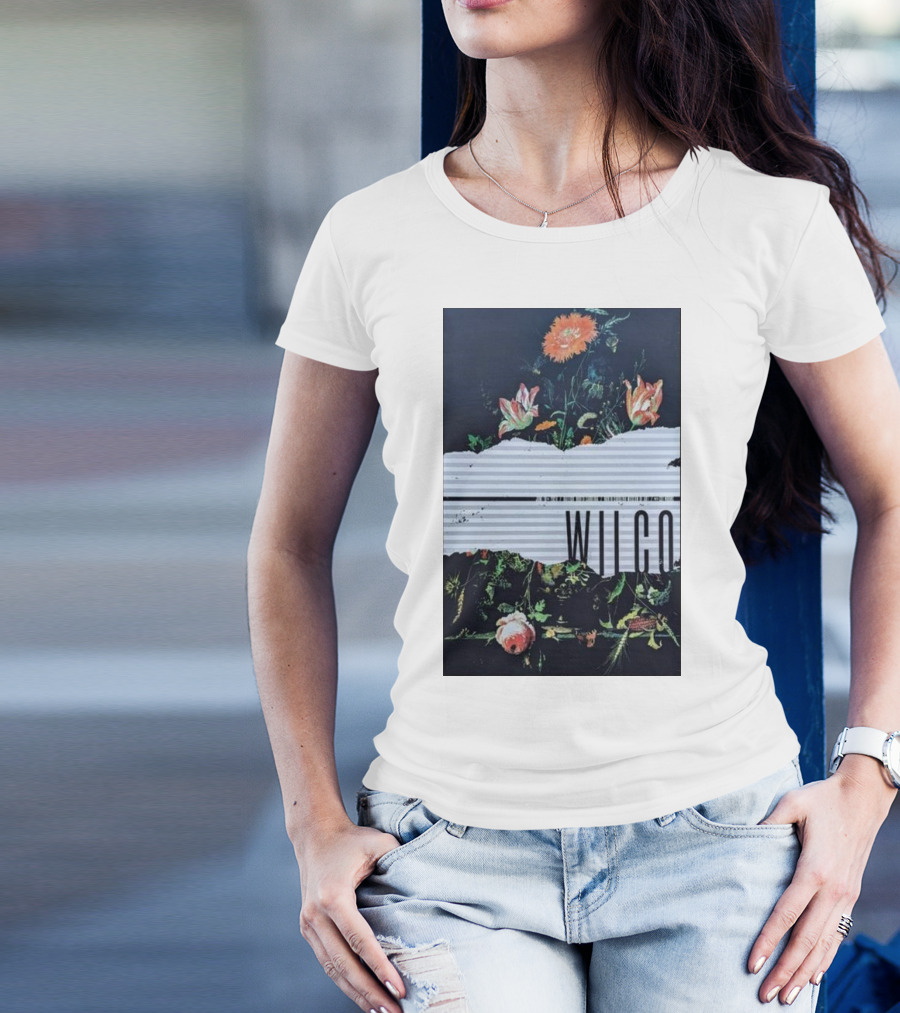 Wilco Concert North Carolina Museum Of Art Raleigh NC 6-18-2024 Floral T-Shirt