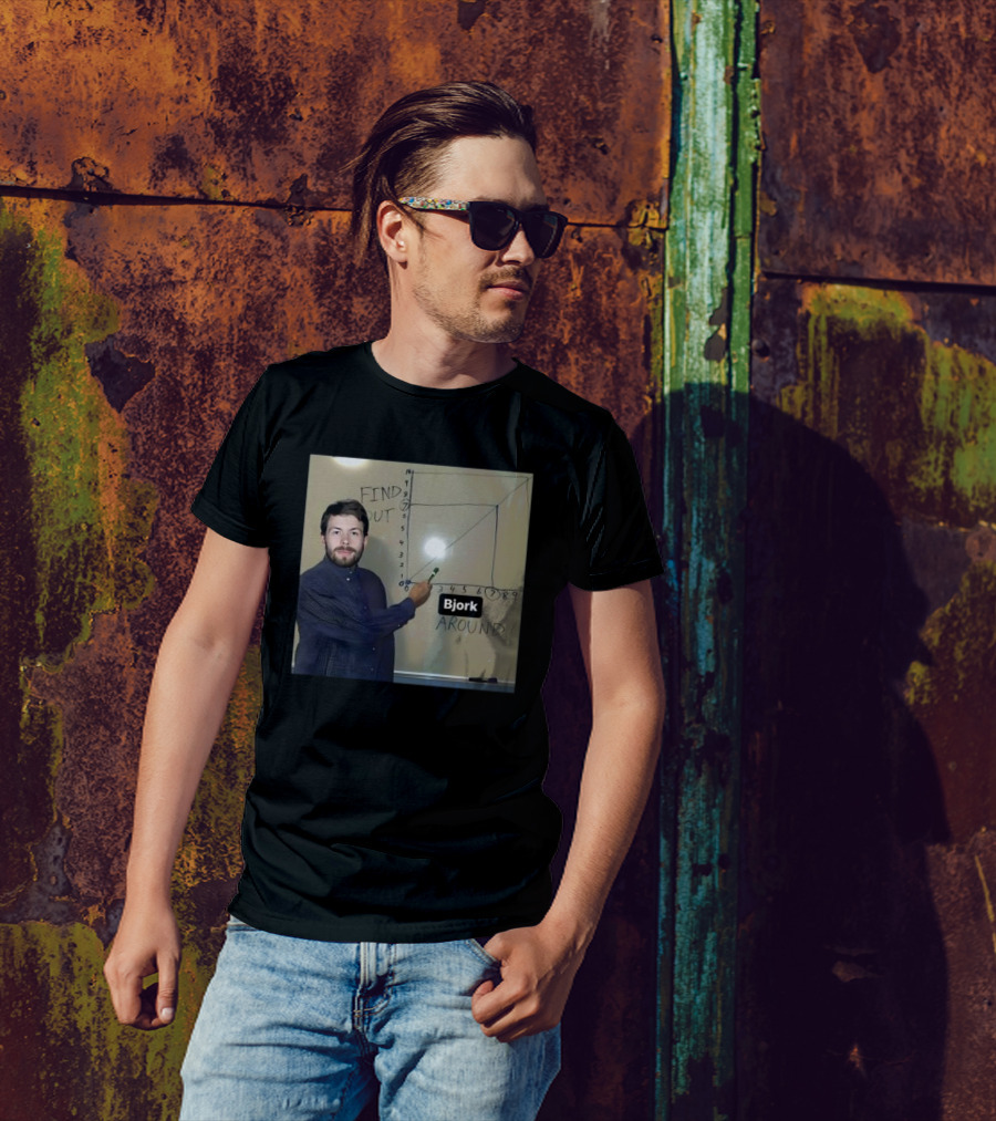 Bjork Find Out Around 2024 Chart Meme T-Shirt