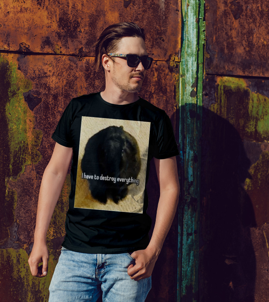 Bnuuy World I Have To Destroy Everything Rabbit T-Shirt