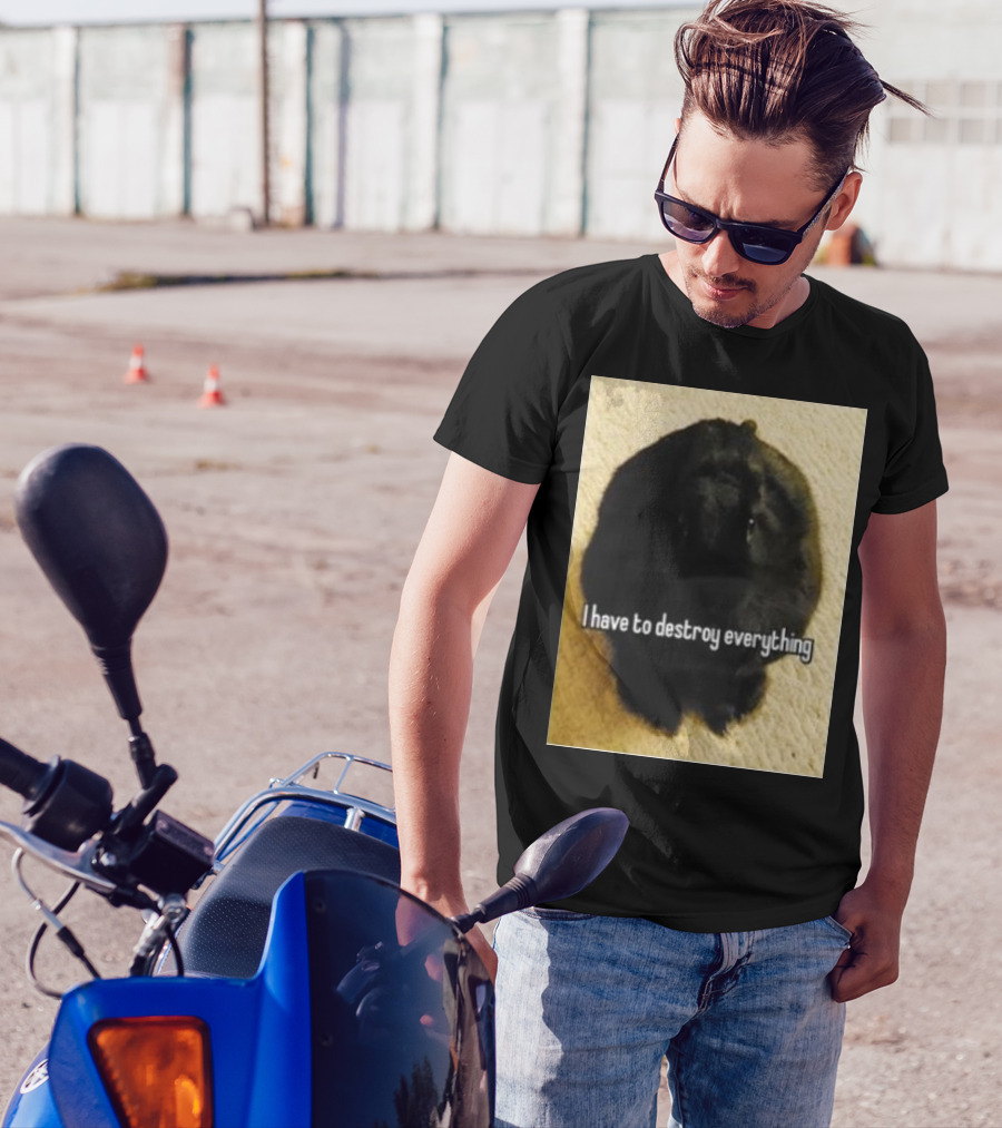 Bnuuy World I Have To Destroy Everything Rabbit T-Shirt