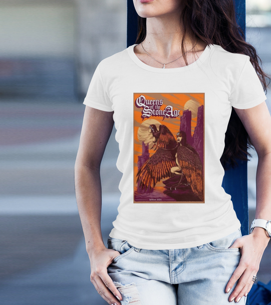 Queens Of The Stone Age Hellfest 2024 Mythical Infernopolis T-Shirt
