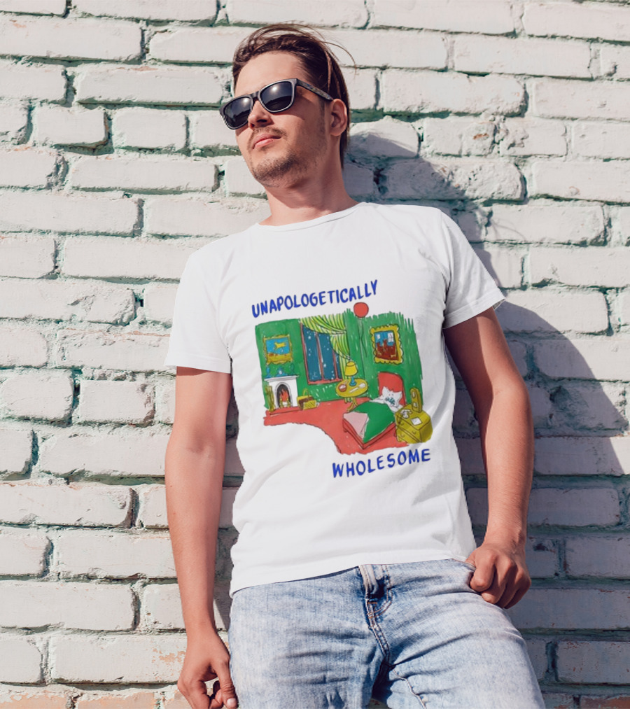 Unapologetically Wholesome Cozy Bedroom Scene T-Shirt