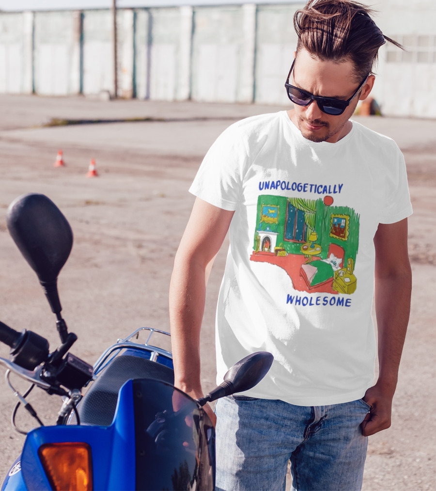 Unapologetically Wholesome Cozy Bedroom Scene T-Shirt