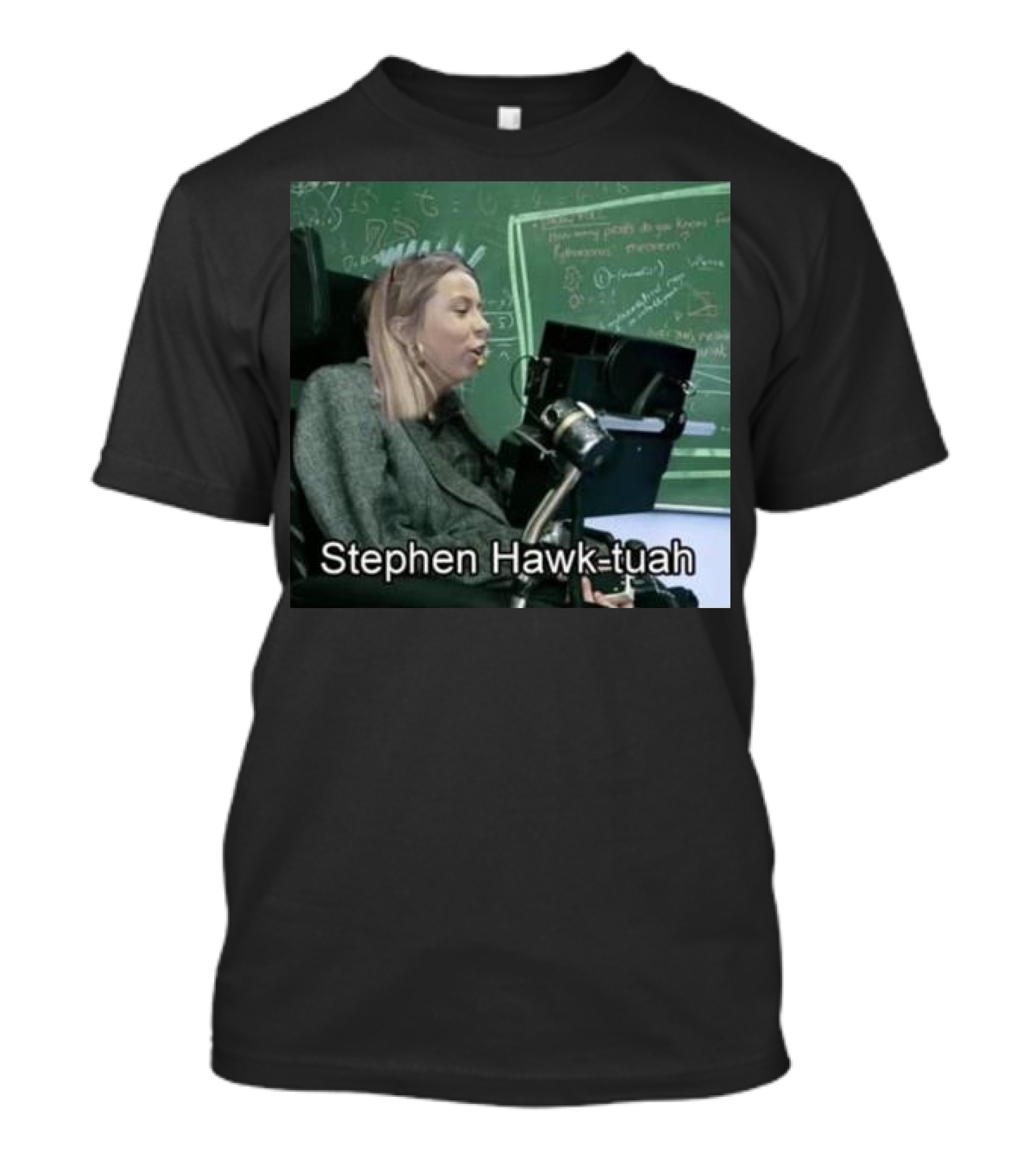 Stephen Hawk-Tuah Chalkboard Equations T-Shirt