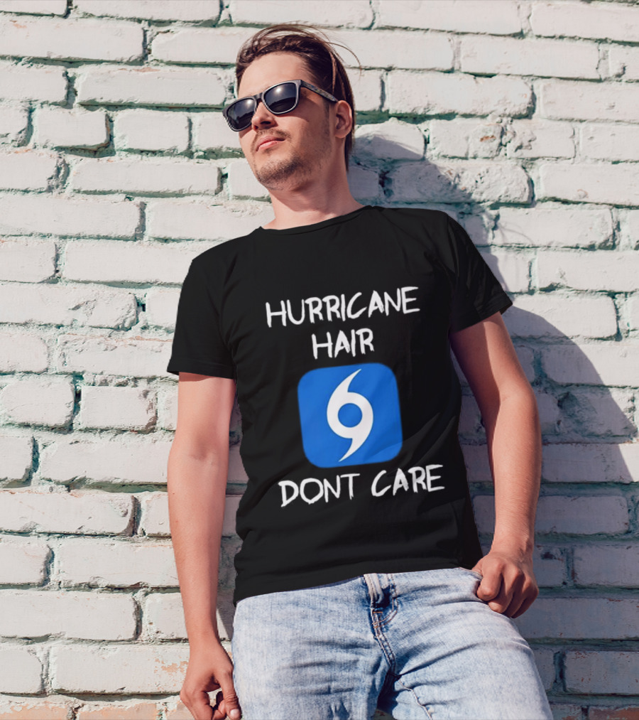 Hurricane Hair Don't Care Blue T-Shirt