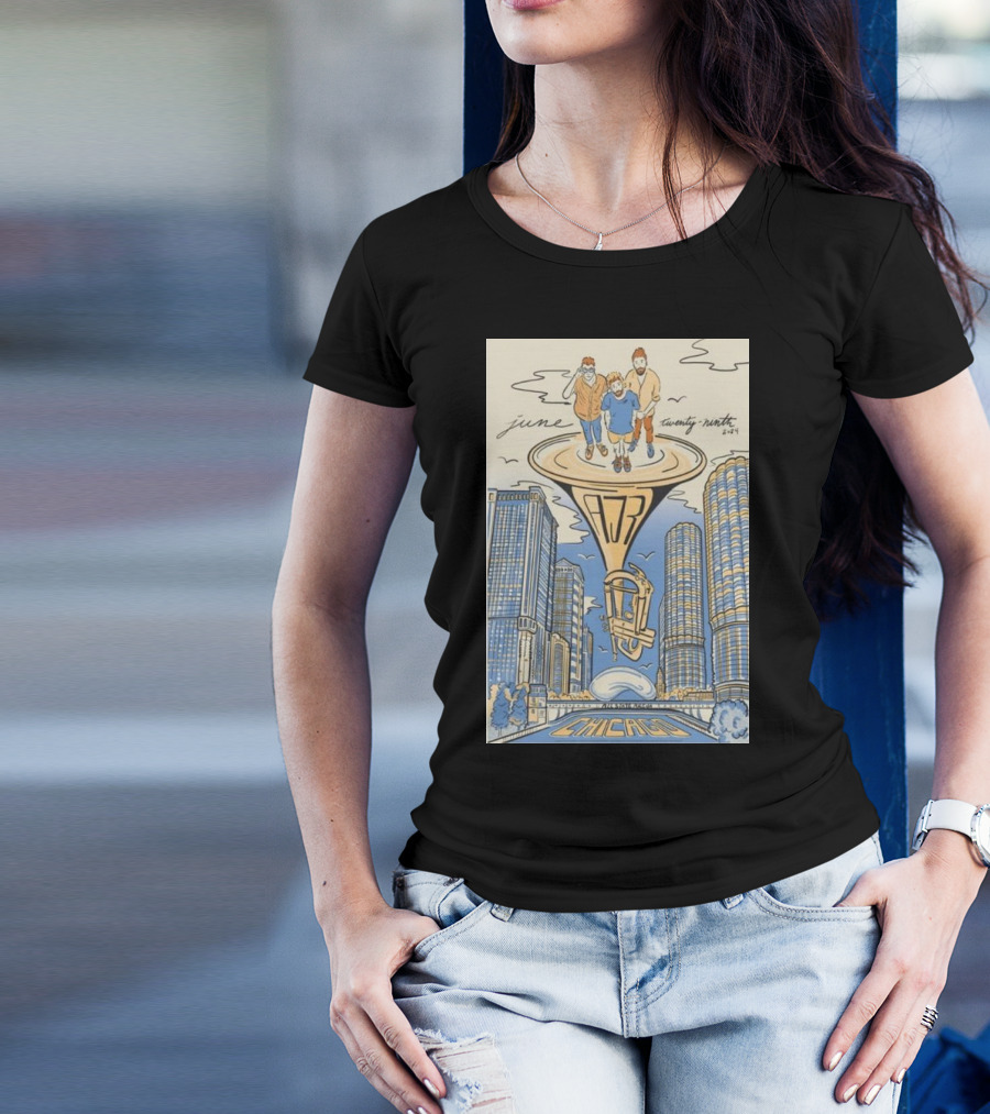 June Twenty-Ninth 2024 AJR In Chicago At Allstate Arena T-Shirt