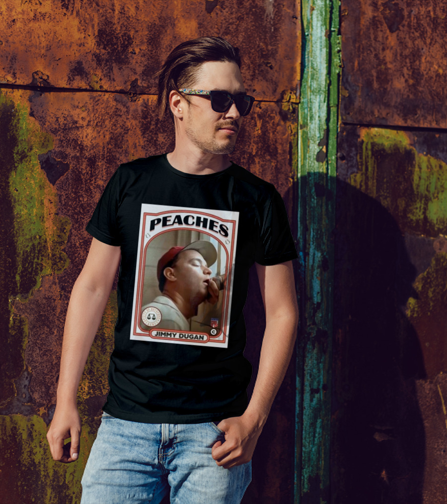 Jimmy Dugan Peaches Baseball Card Coach T-Shirt