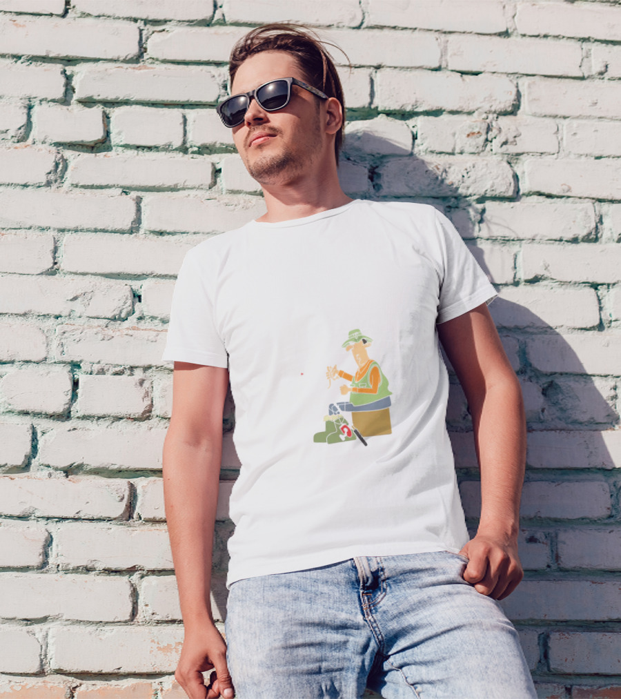 I Am A Masterbaiter Fishing Cartoon Humor T-Shirt