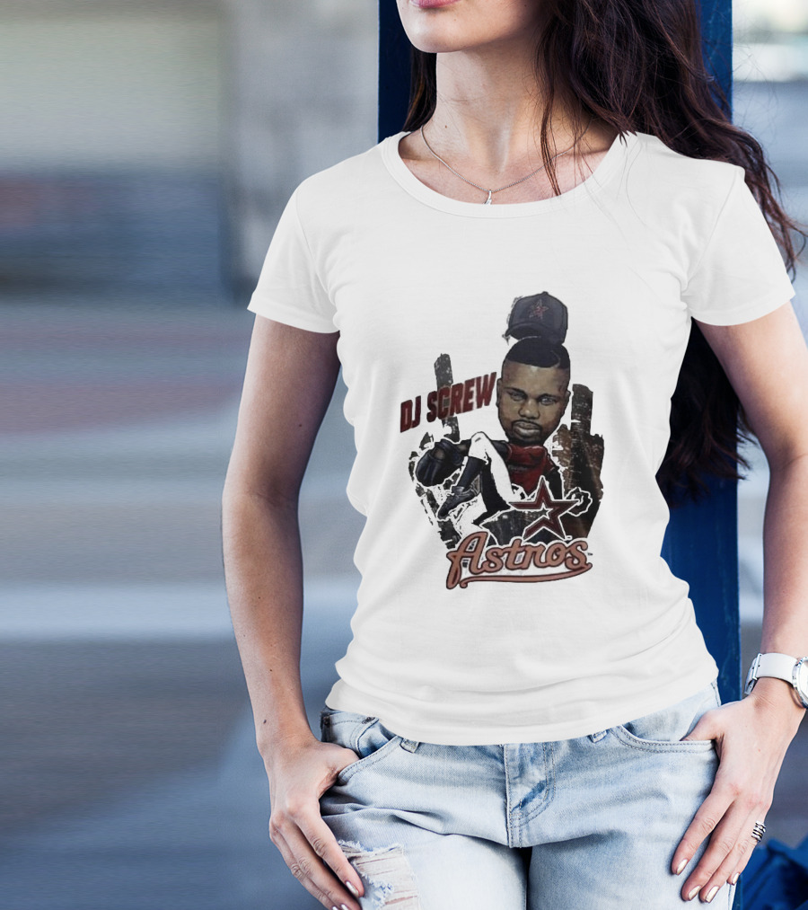 Astros DJ Screw Tribute With Star Icon T-Shirt