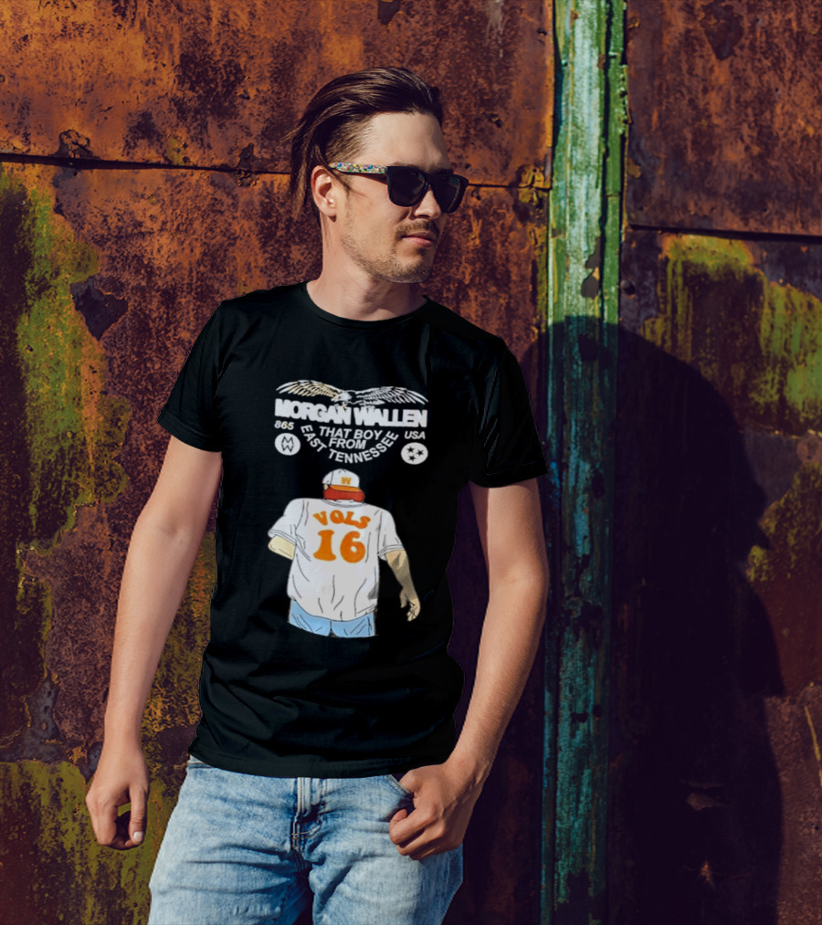 Morgan Wallen Vols 16 That Boy From East Tennessee USA 865 T-Shirt