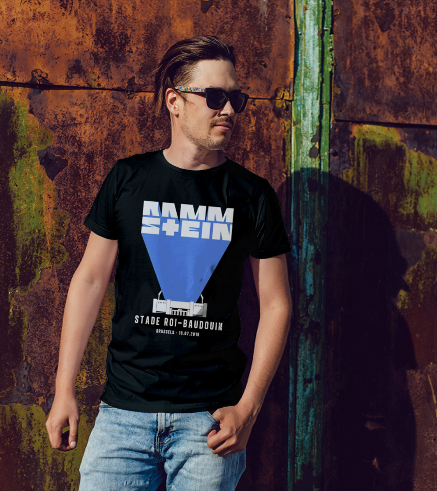 Rammstein Stade Roi-Baudouin Brussels 10.07.2019 Concert Event T-Shirt