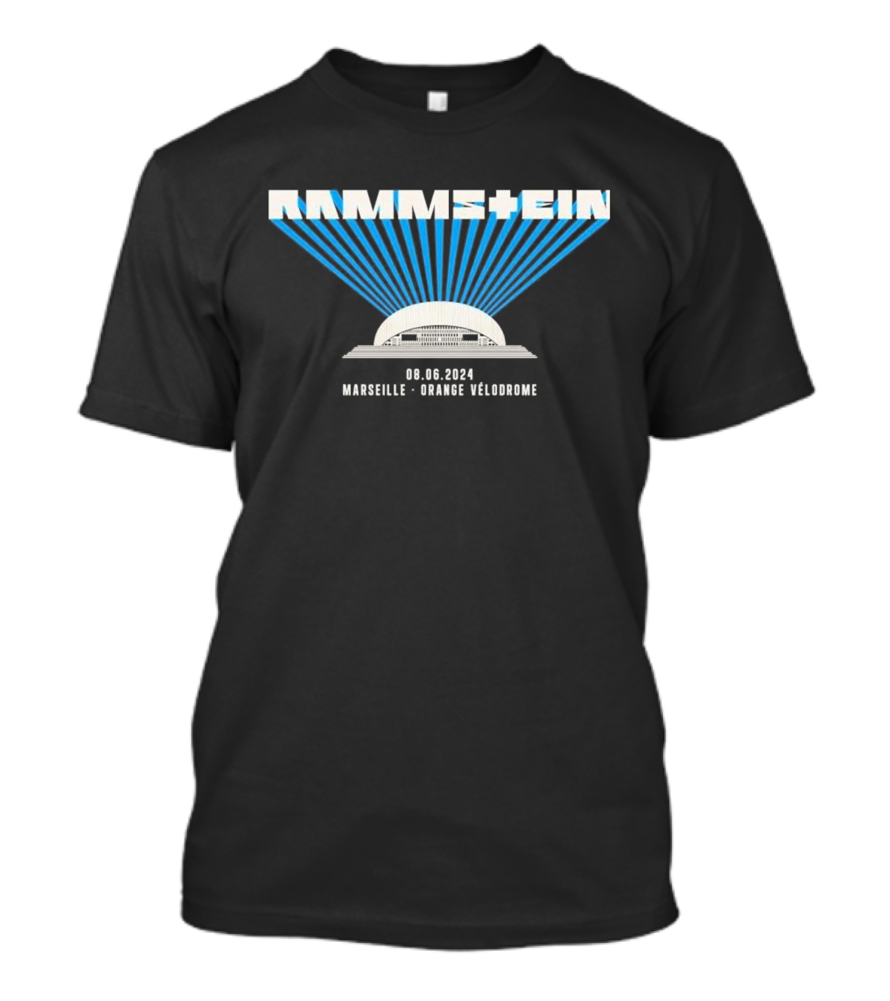Rammstein 2024 Marseille Orange Vélodrome 8 6 2024 Concert Tour T-Shirt