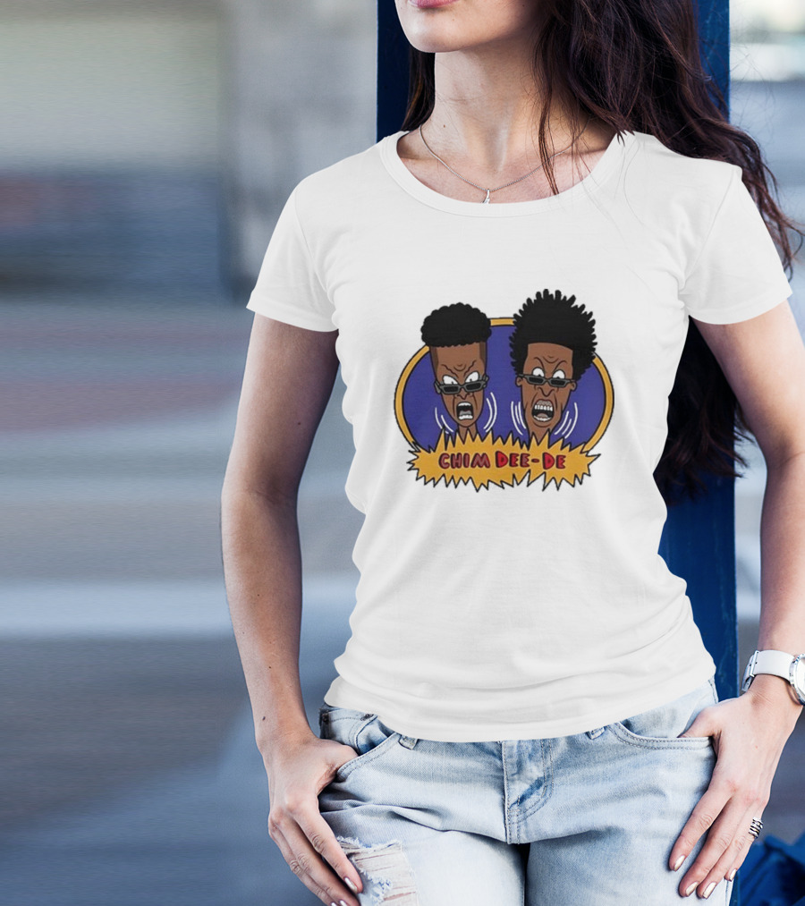 Chim Dee-De Beavis And Butt-Head Cartoon Characters With Bold Expressions T-Shirt