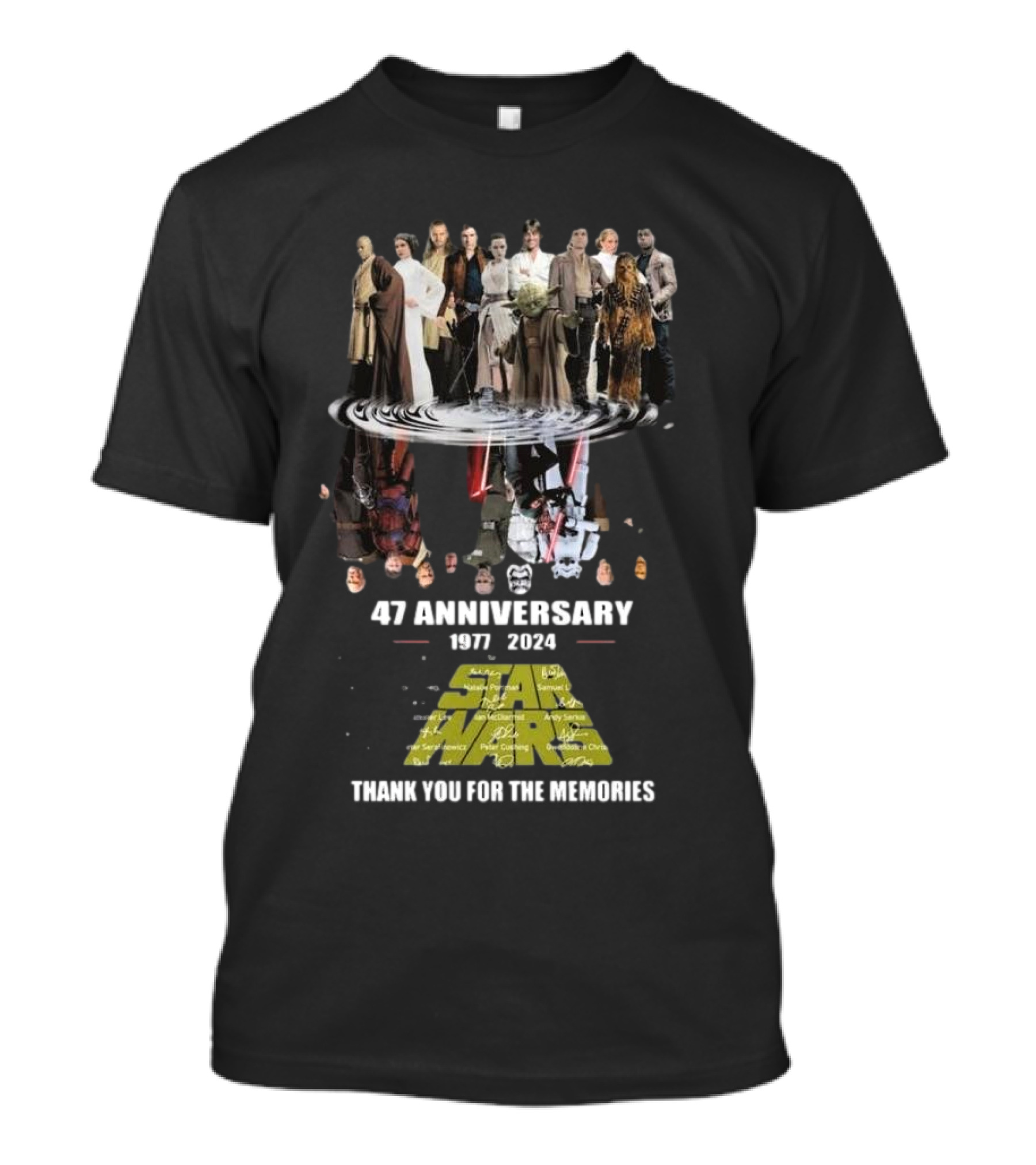 47 Anniversary 1977-2024 Star Wars Thank You For The Memories T-Shirt