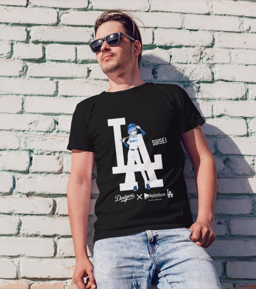 Dodgers X Hololive Suisei LA Collaboration T-Shirt