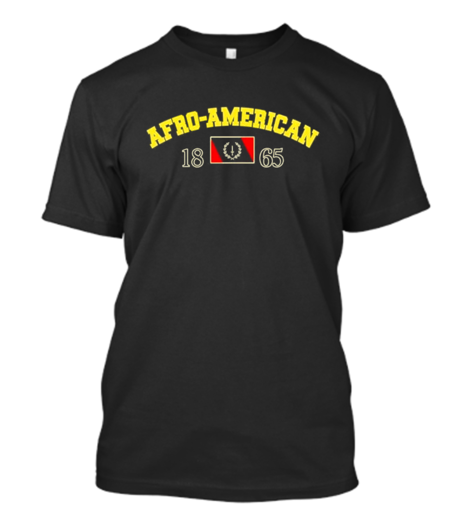 Afro-American 1865 Heritage Flag With Emblem T-Shirt
