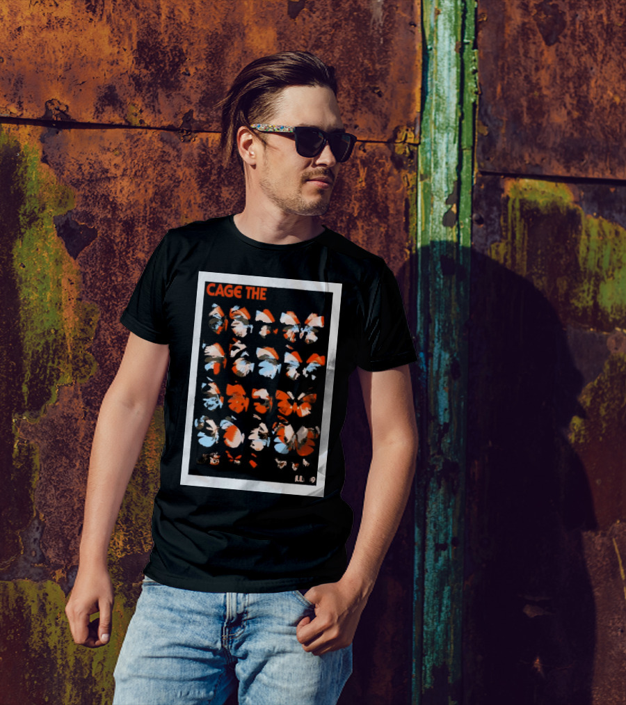 Cage The Elephant Butterfly Pattern Isleta Amphitheater Albuquerque July 9 T-Shirt