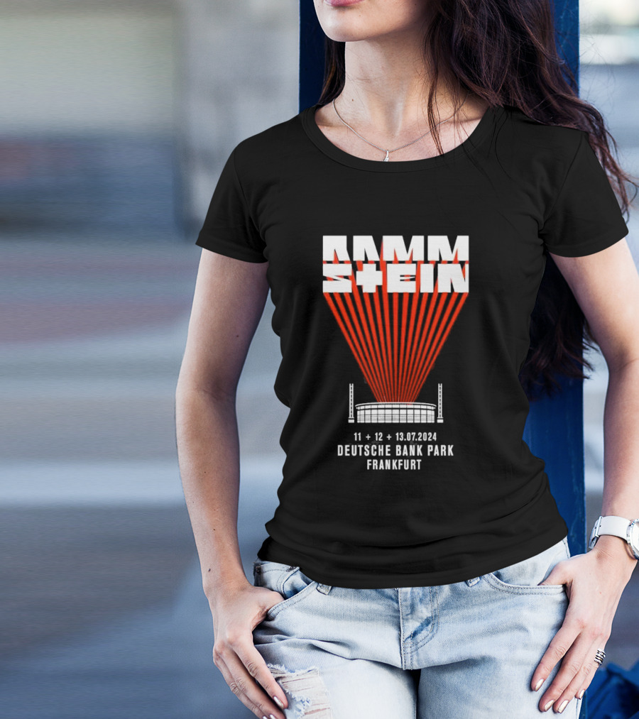 Rammstein 11 12 13.07.2024 Deutsche Bank Park Frankfurt T-Shirt