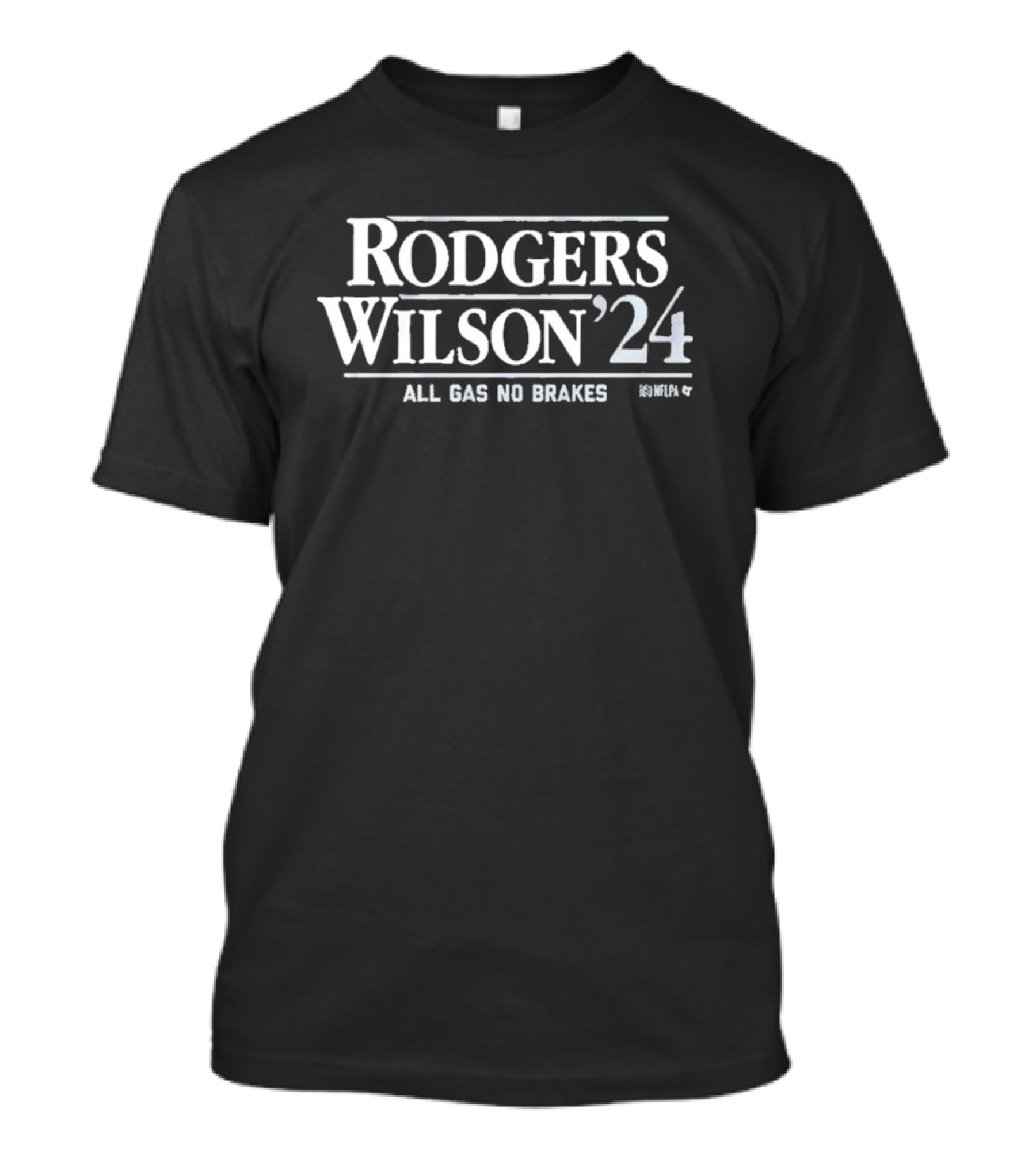 Rodgers Wilson '24 All Gas No Brakes NFLPA T-Shirt