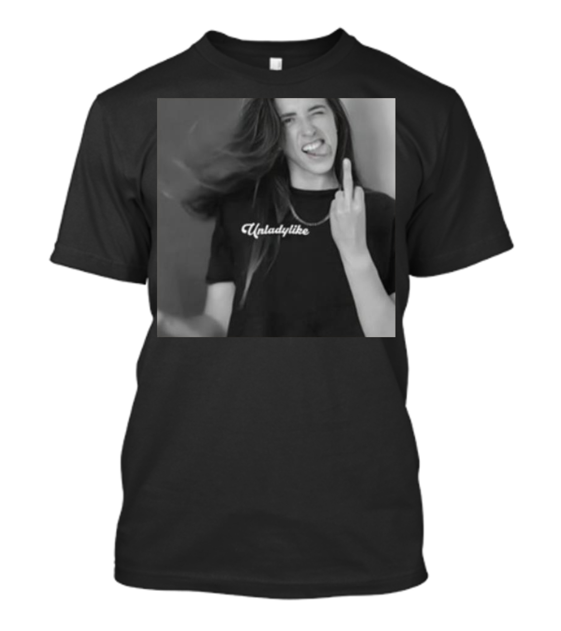 Unladylike X-Rated Rachel Ballinger Shirt Middle Finger Gesture T-Shirt
