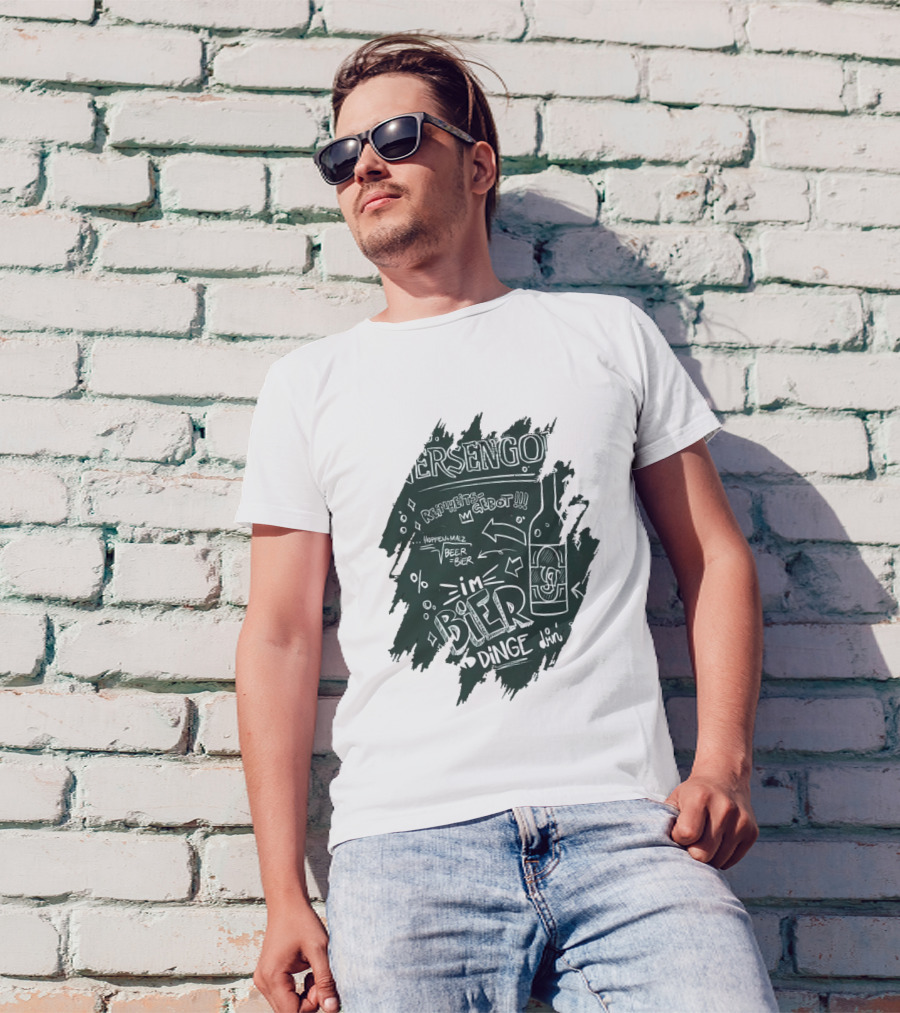 Versengold Im Bier Sind Dinge Drin Reinheitsgebot Hopfen Malz Bier T-Shirt