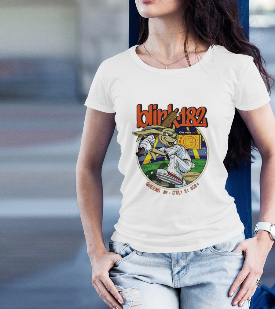 Blink 182 One More Time Baseball Character Citi Field Queens NY July 21 T-Shirt