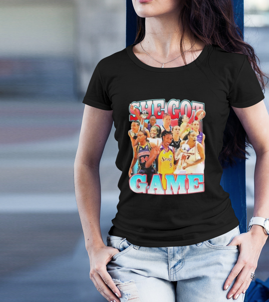 She Got Game Basketball Legends T-Shirt