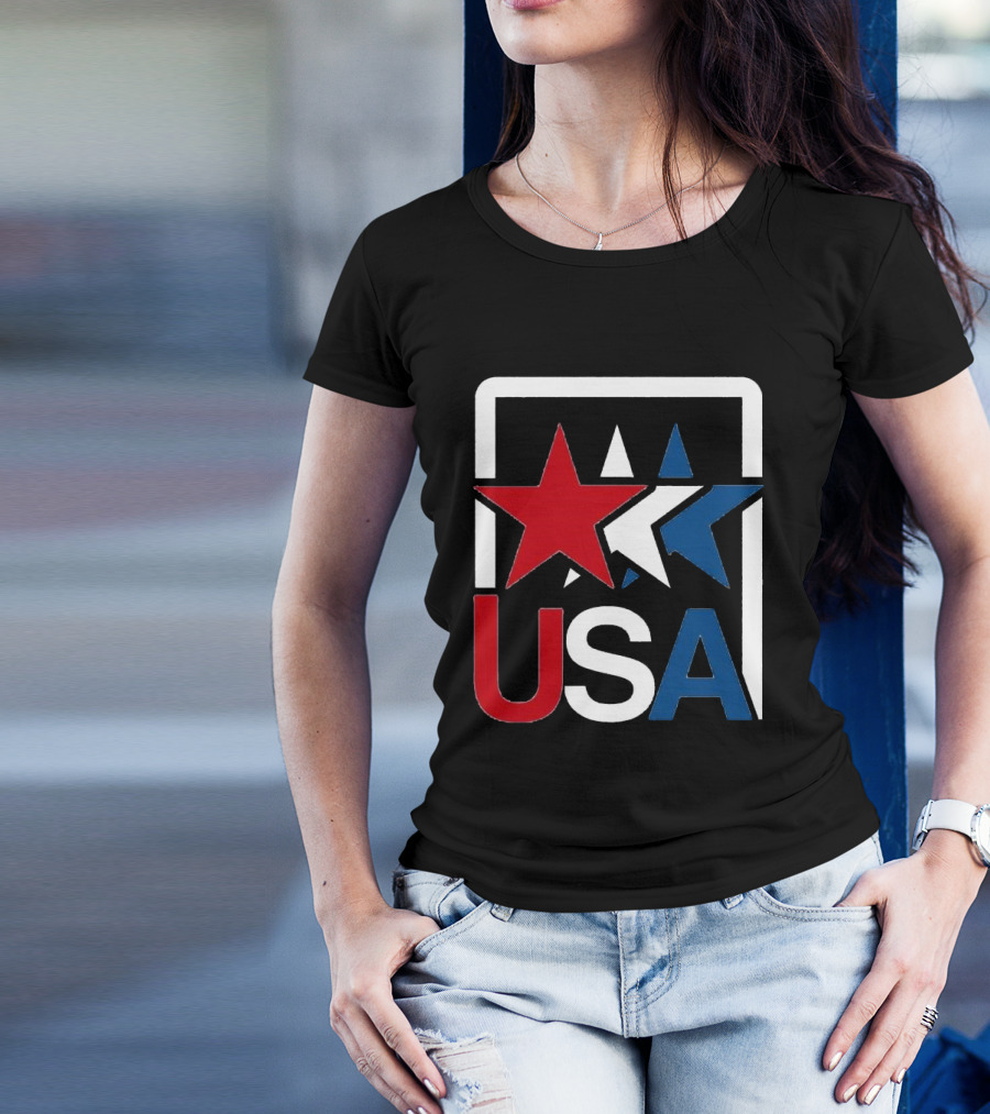 USA Stars In Motion Red White Blue T-Shirt