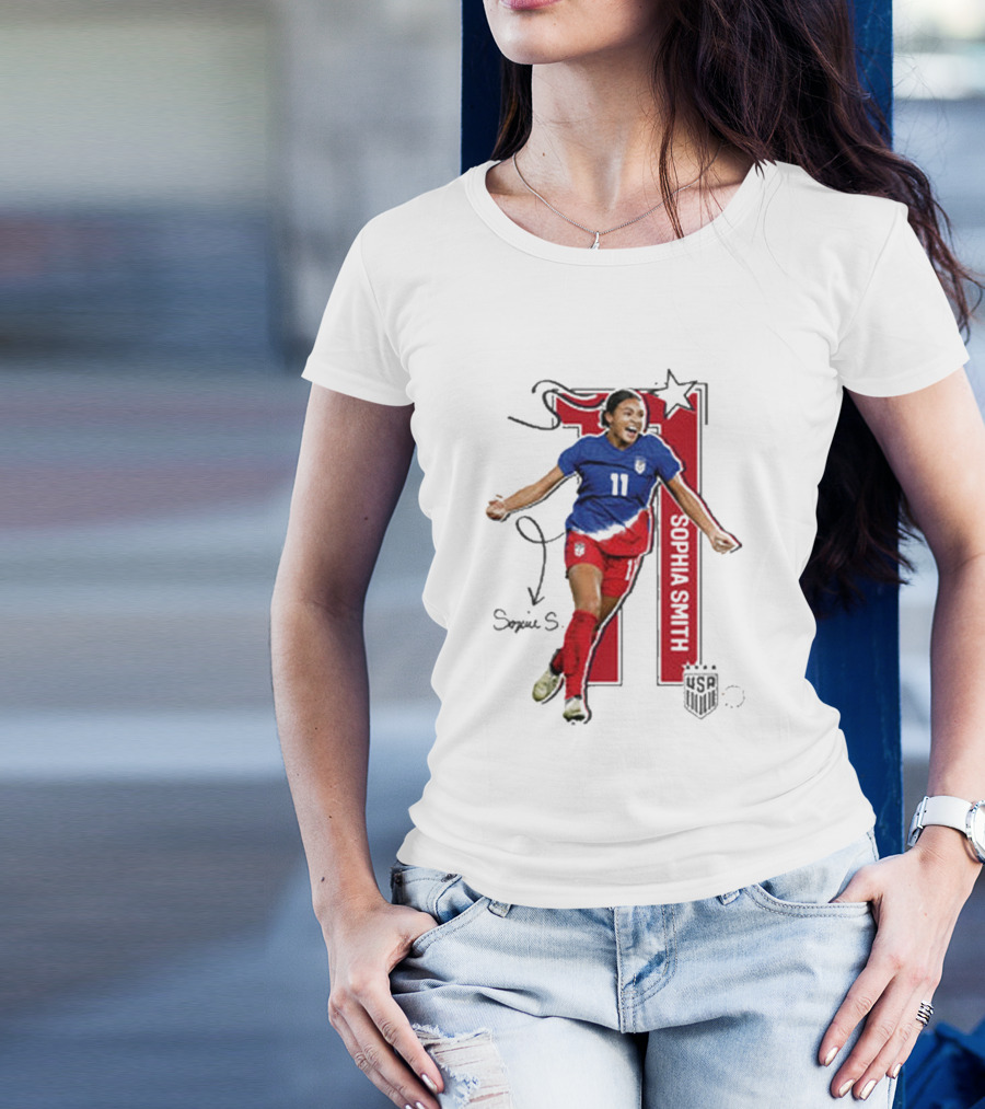 Sophia Smith USWNT 11 Signature T-Shirt