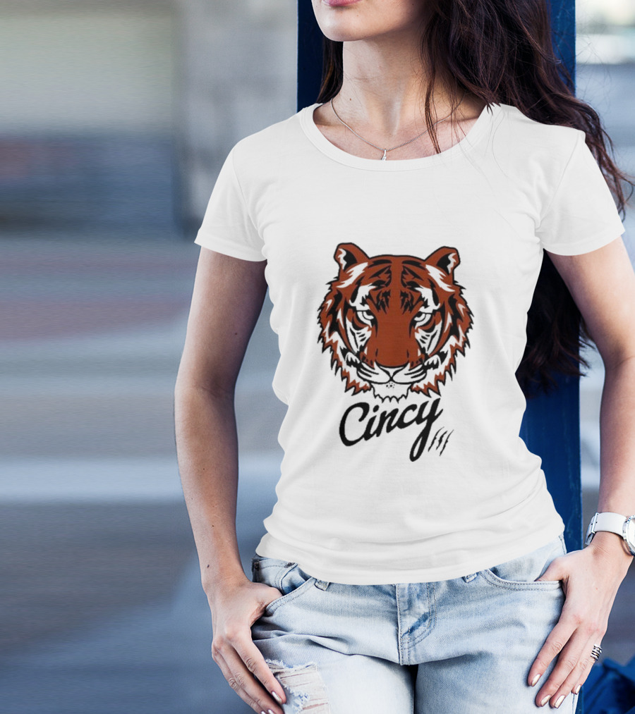 Cincy Tiger Head T-Shirt