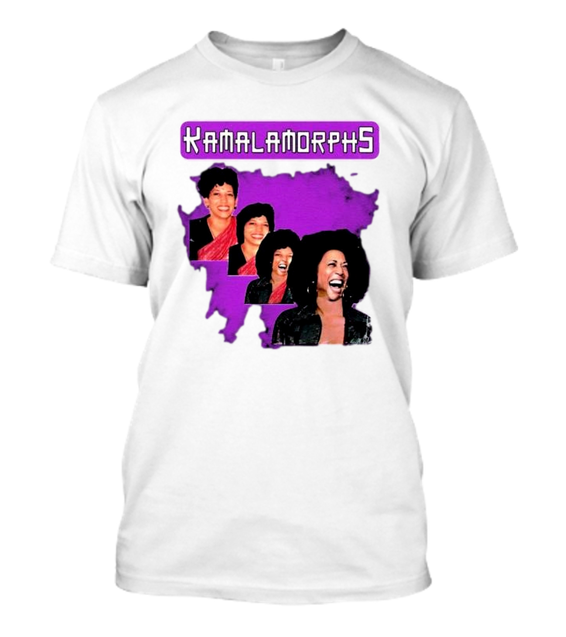 Kamala Harris Madam President Kamalamorphs Evolution Iconic Laughter T-Shirt