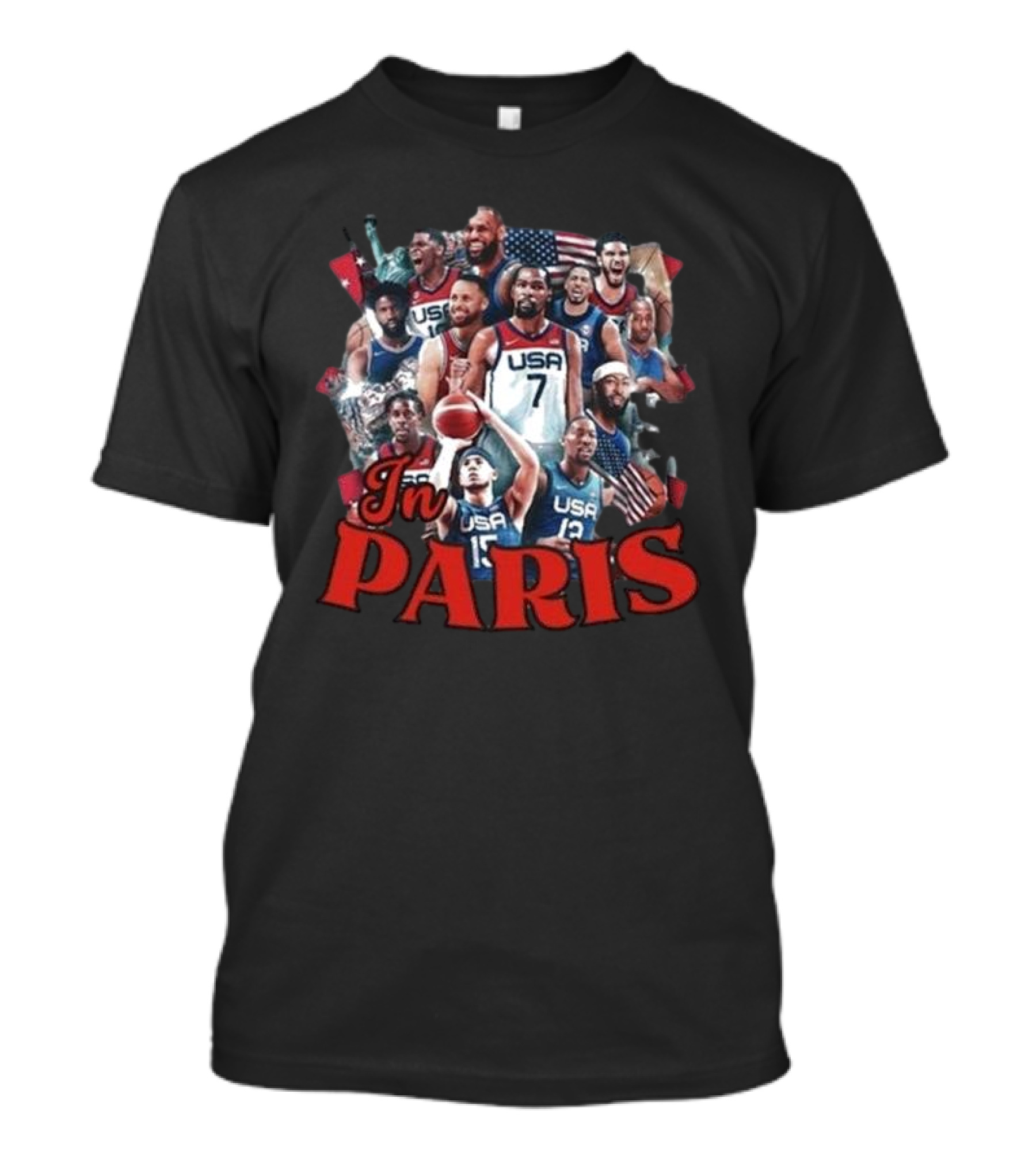 In Paris USA Basketball Team T-Shirt