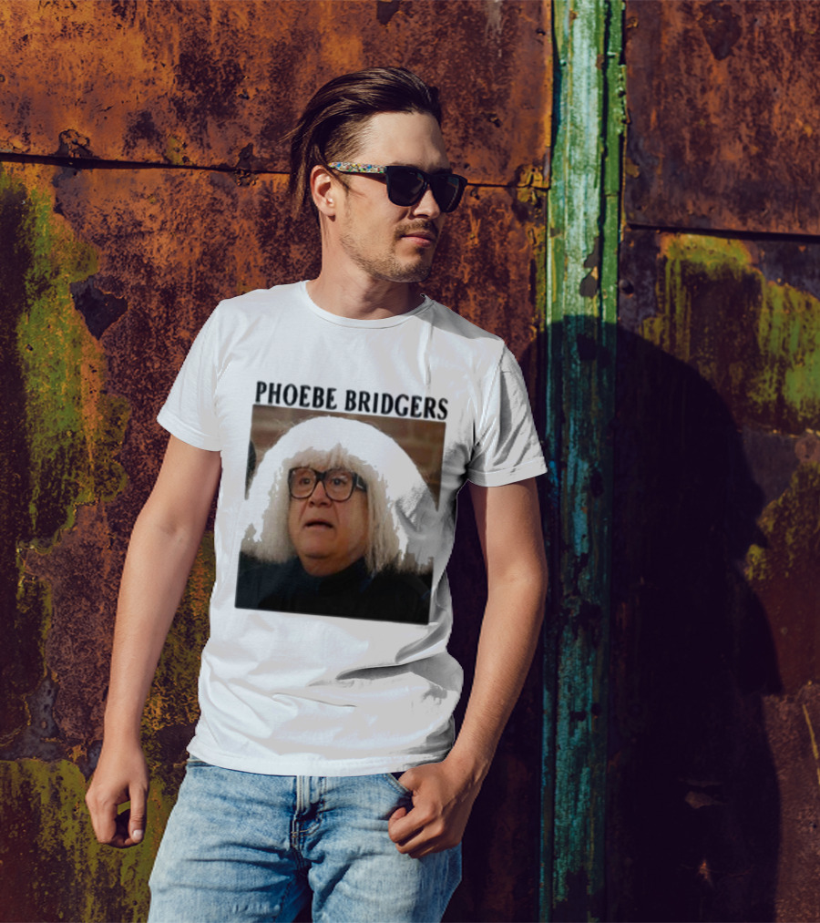 Phoebe Bridgers Meme Parody Featuring Iconic Character With Wig And Glasses T-Shirt
