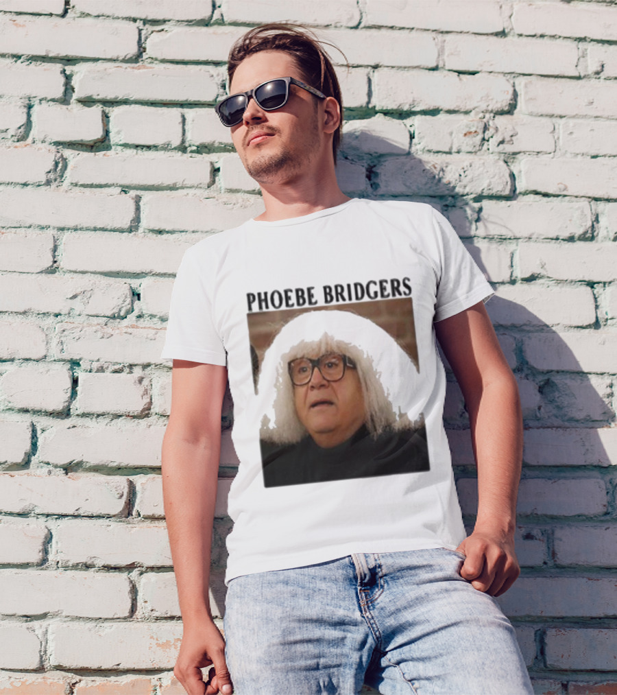 Phoebe Bridgers Meme Parody Featuring Iconic Character With Wig And Glasses T-Shirt