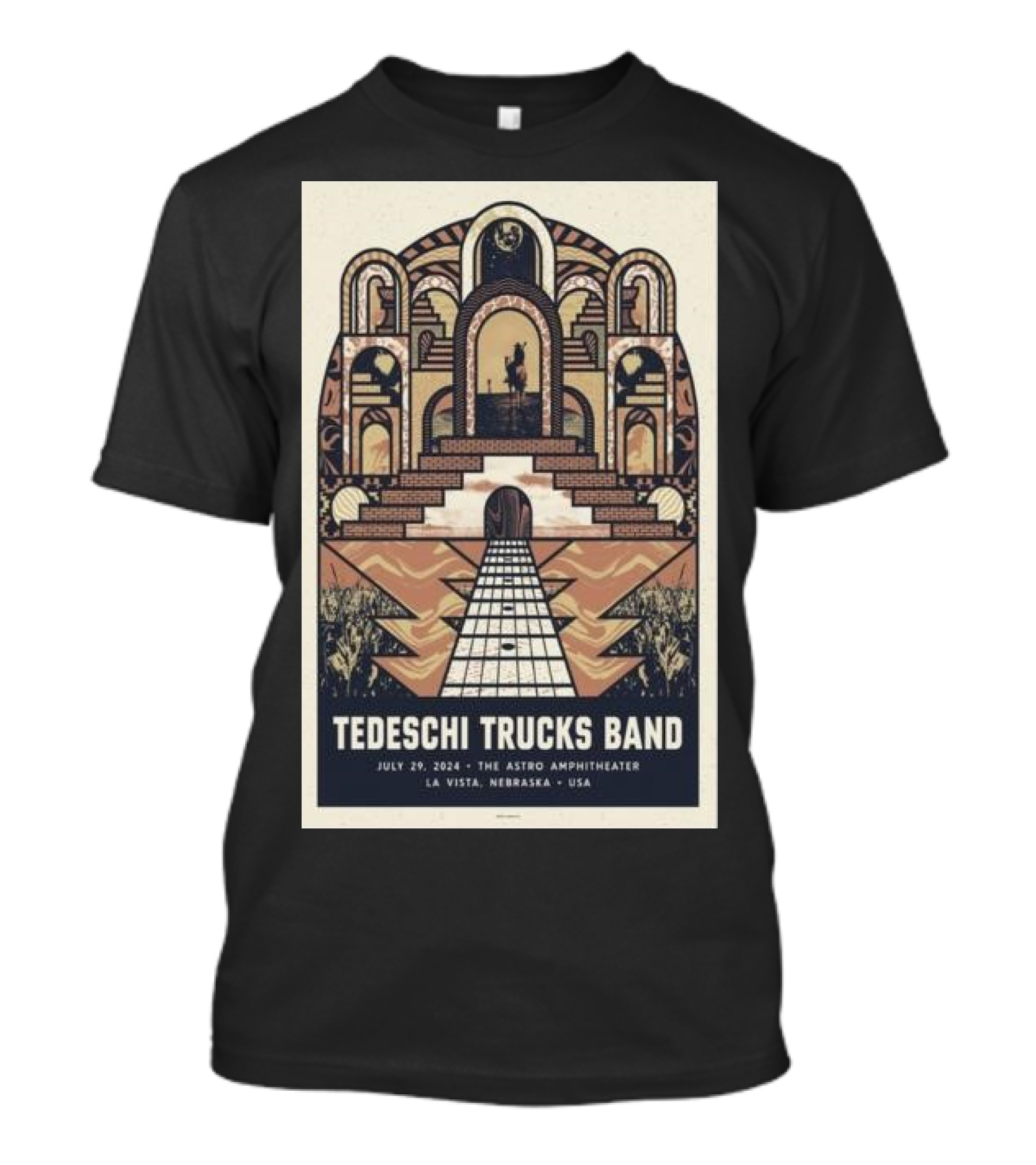 Tedeschi Trucks Band Concert At The Astro Amphitheater La Vista NE July 29 2024 USA T-Shirt