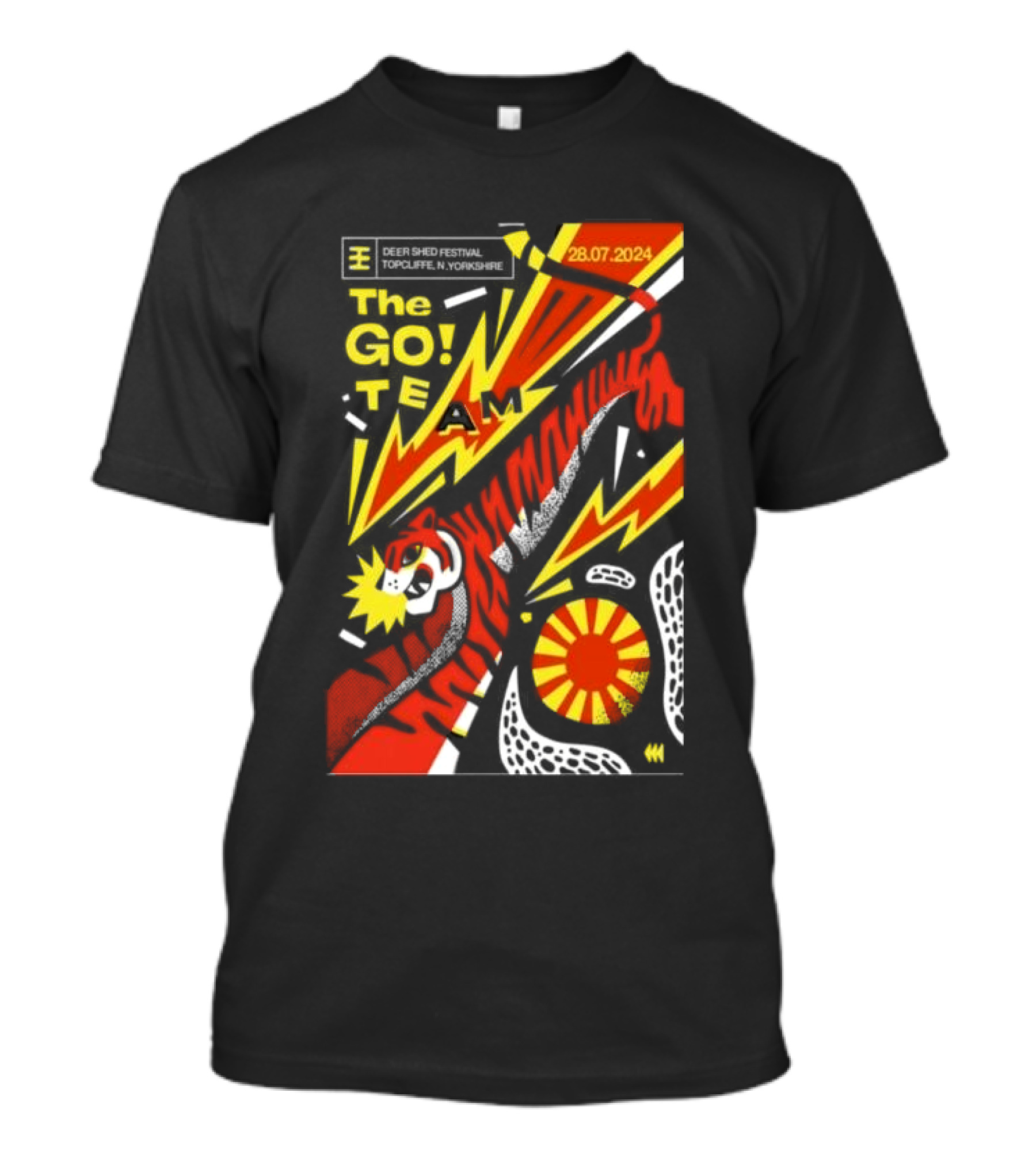 The Go Team Live At Deer Shed Festival Topcliffe Yorkshire July 28 T-Shirt