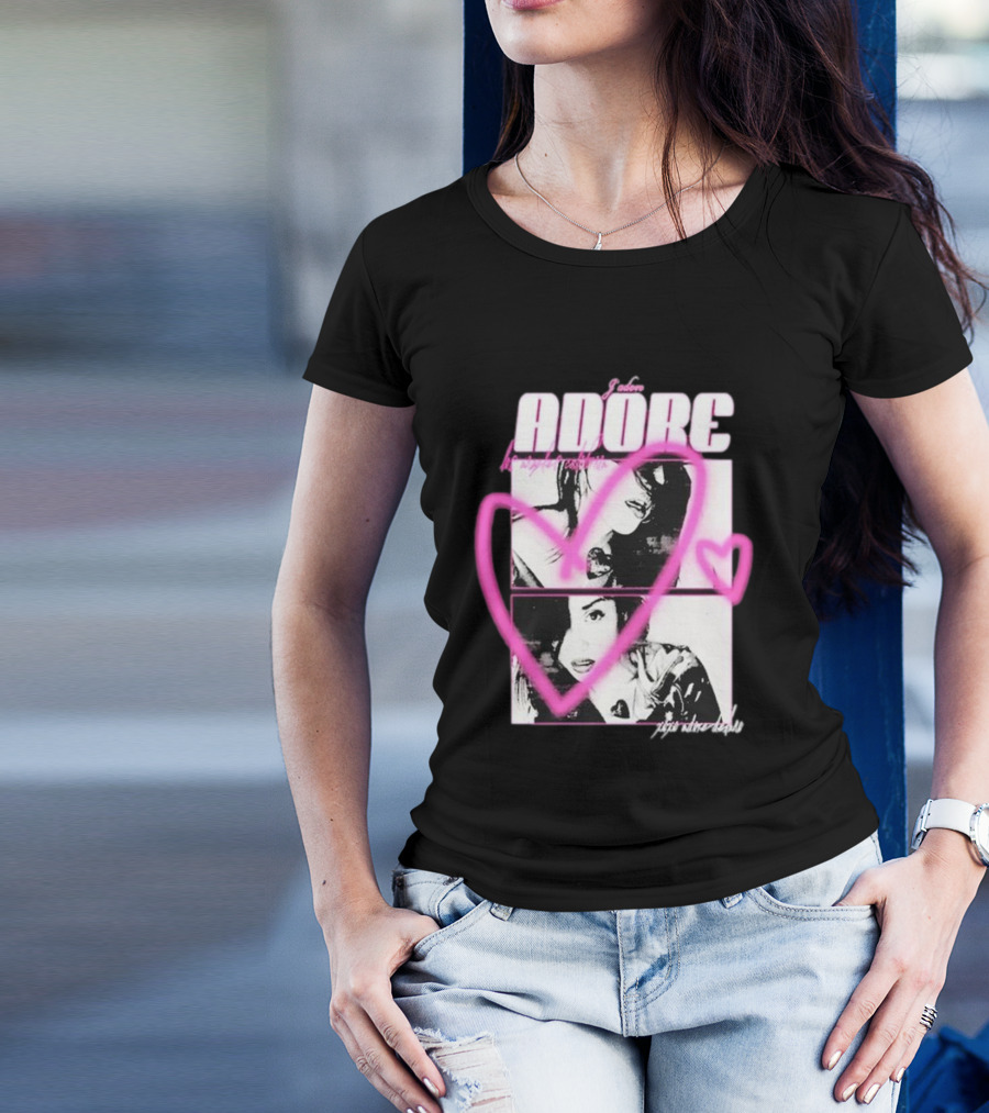 Adore Delano Heart Photo Collage Xoxo Love T-Shirt