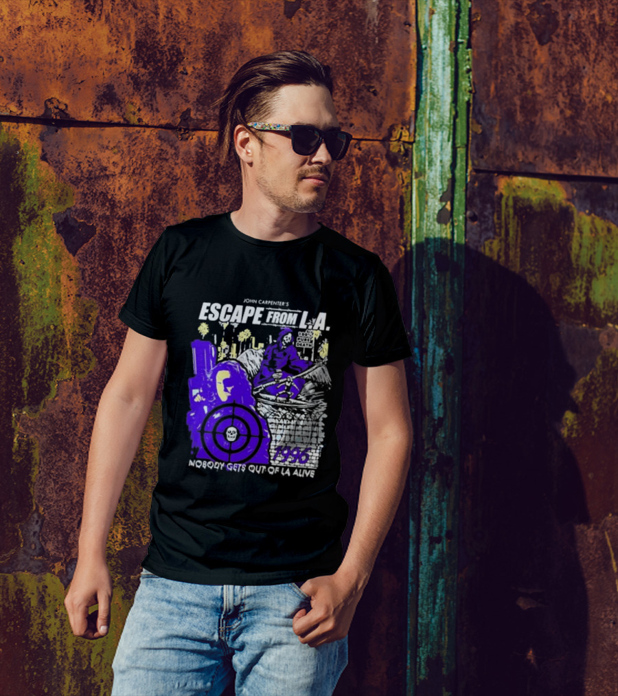 John Carpenter's Escape From L.A. 1996 Nobody Gets Out Of LA Alive T-Shirt