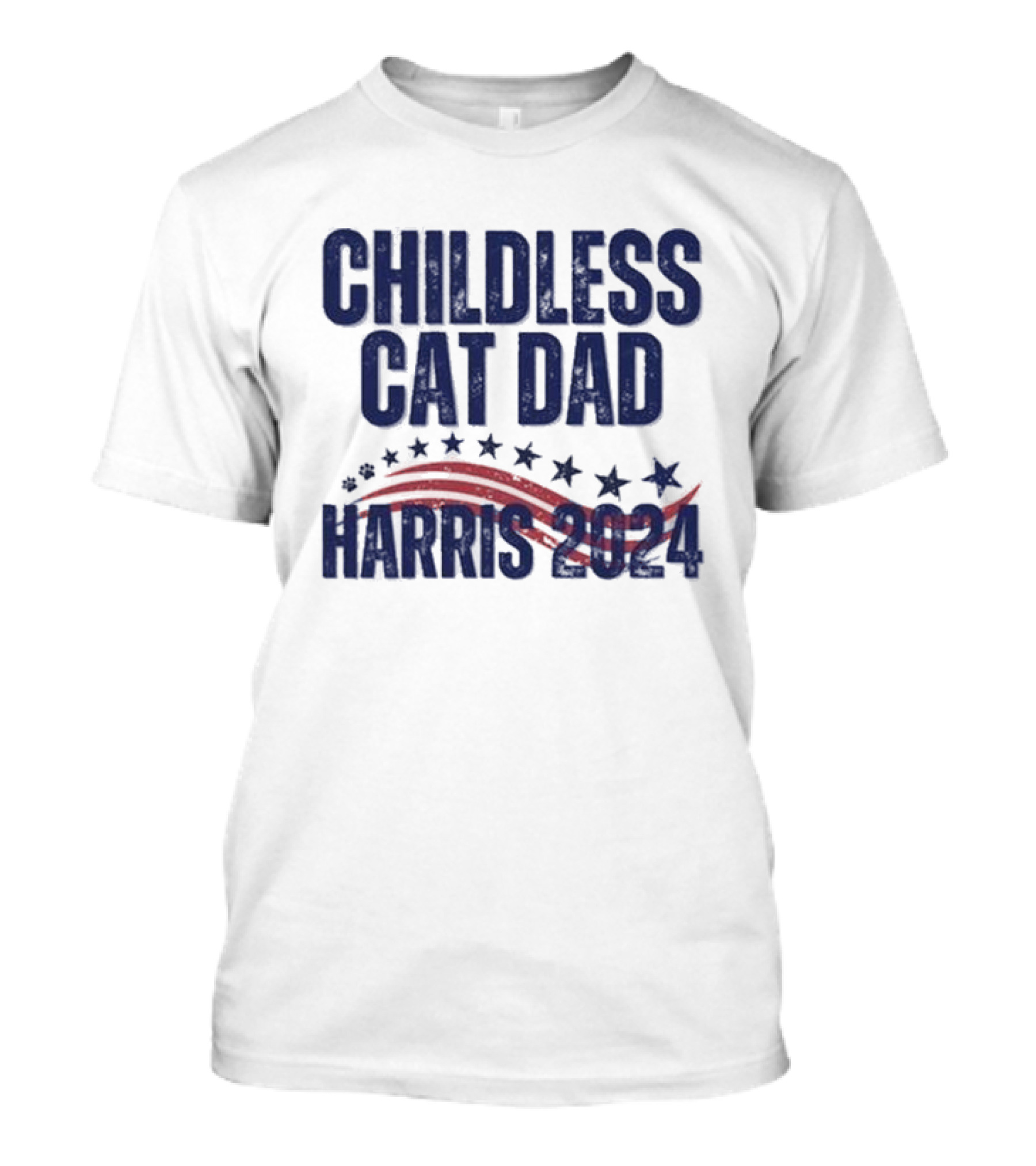 Childless Cat Dad Harris T-Shirt