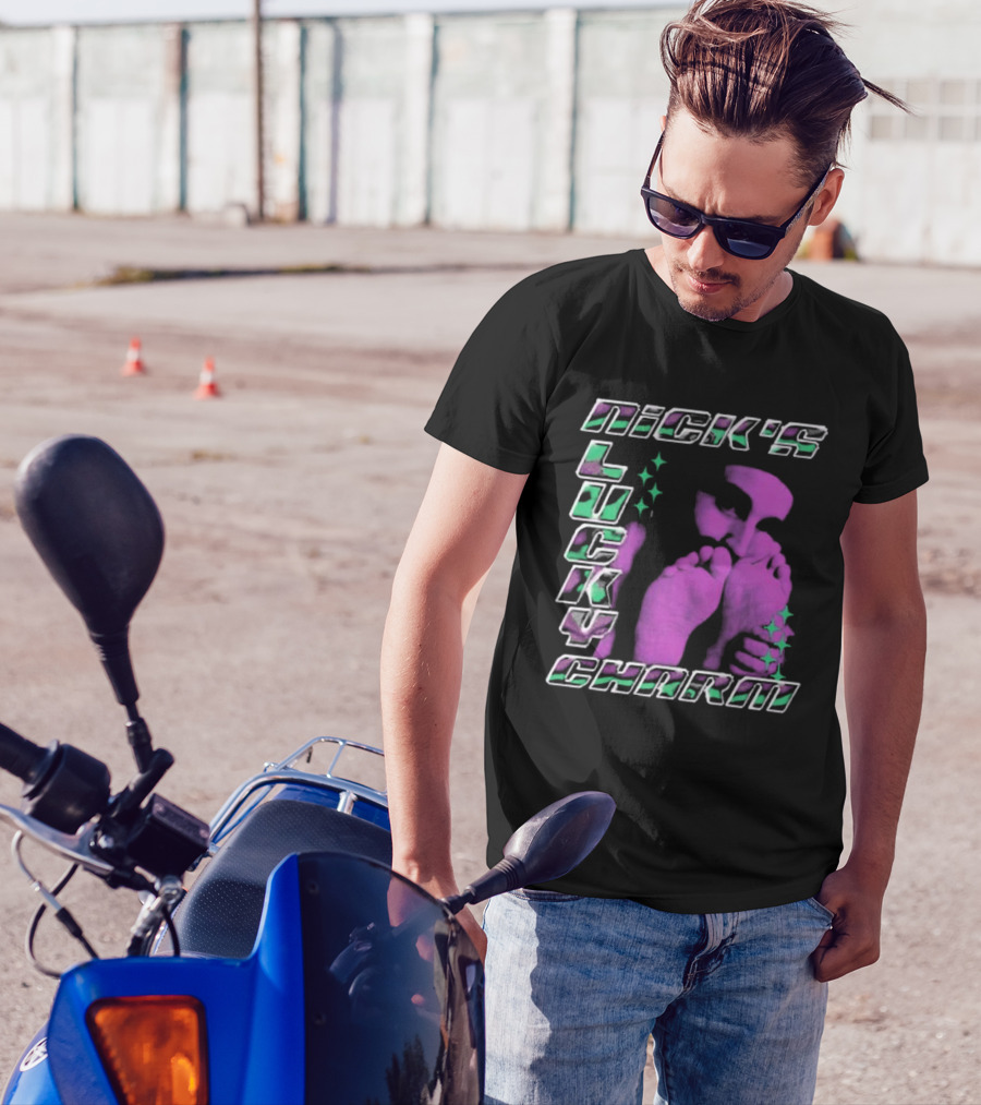 Nick's Lucky Charm Starry Neon Feet T-Shirt