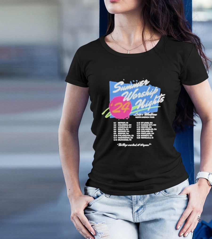 Summer Worship Nights '24 North America Tour Dates T-Shirt