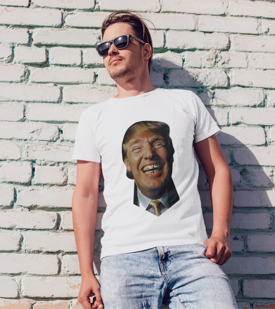 Trump Grill Teeth Grin Face Concept T-Shirt