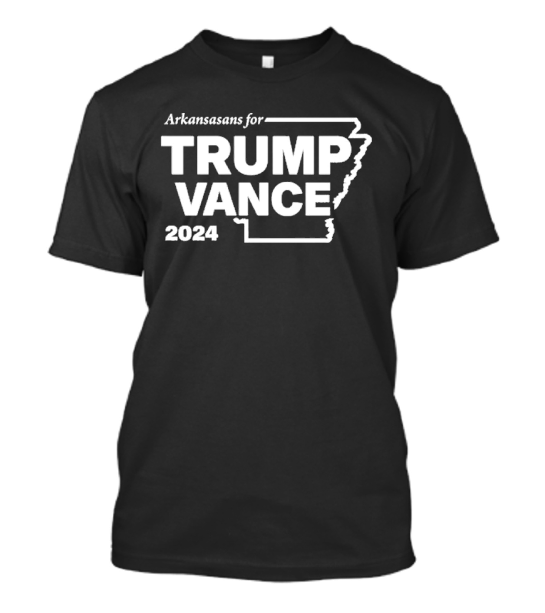Arkansans For Trump Vance 2024 State Outline T-Shirt