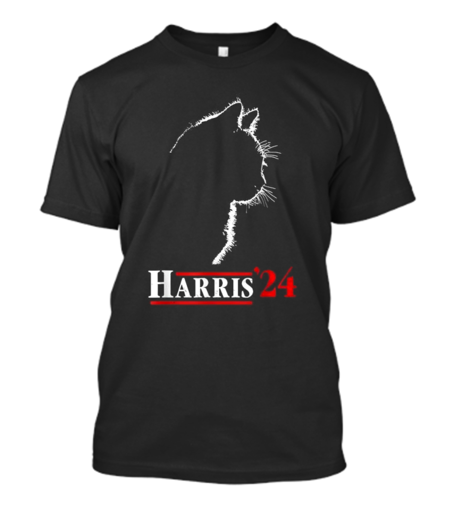 Harris '24 Childless Cat Lady For Kamala Harris President Biden 24 T-Shirt