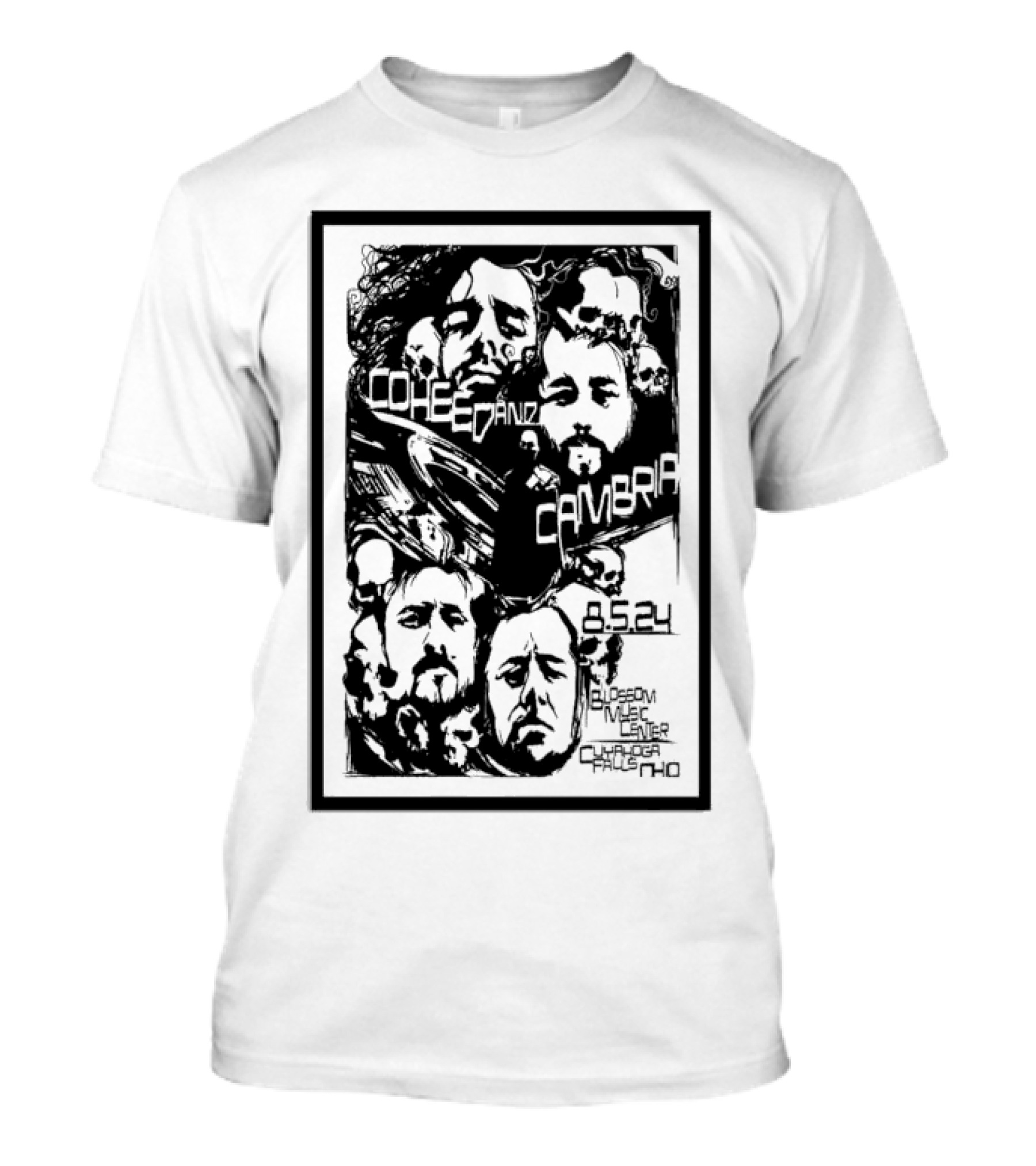 Coheed And Cambria 8.5.24 Blossom Music Center Cuyahoga Falls OH T-Shirt