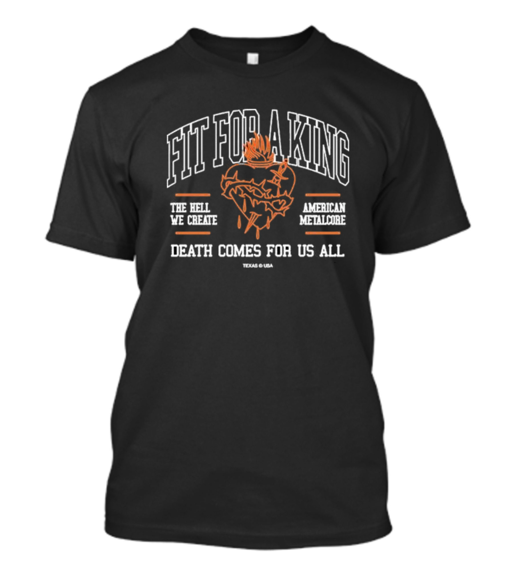 Fit For A King The Hell We Create American Metalcore Texas USA Death Comes For Us All T-Shirt