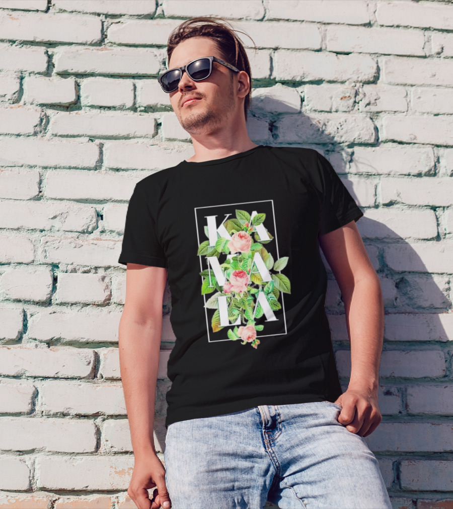 Kamala Floral Vote Blue Madam President T-Shirt