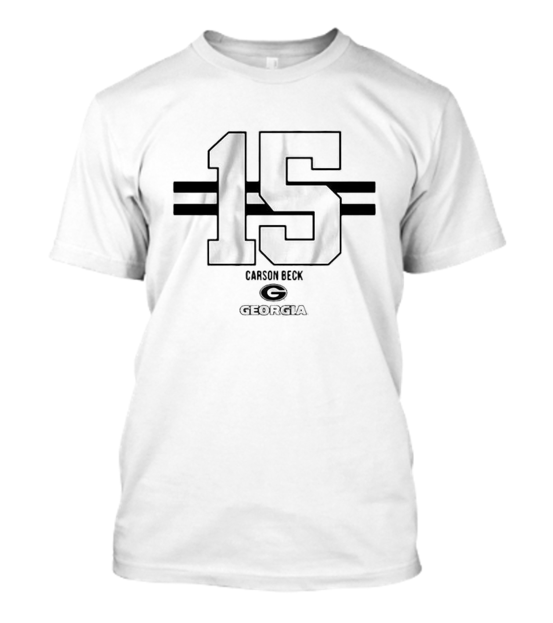 Georgia Bulldogs Football Carson Beck 15 T-Shirt
