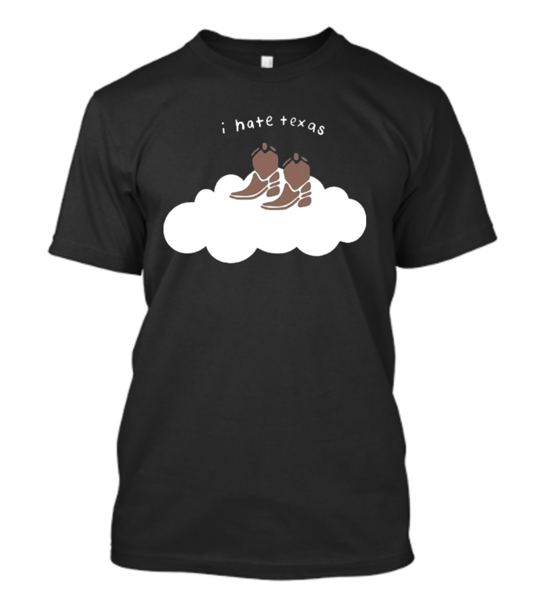 Mxmtoon I Hate Texas Cowboy Boots On Cloud T-Shirt