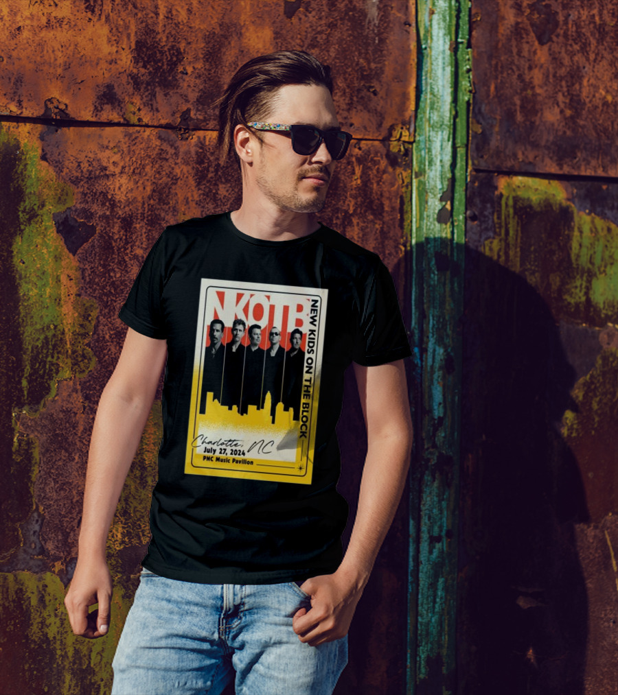 New Kids On The Block Charlotte NC July 27 2024 PNC Music Pavilion T-Shirt